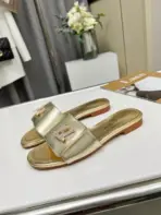 LV Women Slipper Gold - Image 2