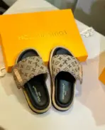 LV Slipper Brown Black - Image 3