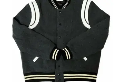 Yves Saint Lauren Jacket Cream Dark Grey White