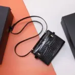 YSL Manhattan Baguette Bag Crocodile Black - Image 3