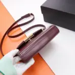 YSL Manhattan Baguette Bag Maroon - Image 2