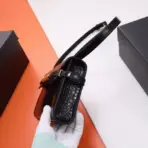 YSL Manhattan Baguette Bag Crocodile Black - Image 2