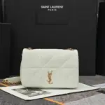 YSL Mini Jamie 4.3 Shoulder Bag White