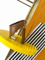 YSL Saint Laurent Voltaire Top Handle Bag Brown - Image 2