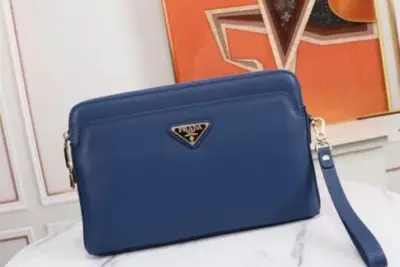Prada Hand Wallet Blue