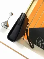 Prada Clutch Wallet 25cm Black - Image 2