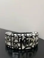 Fendi Praphy Bag White Black - Image 2