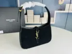 YSL Mini Velvet Shoulder Bag Black