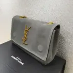 YSL Kate Medium Reversible Shoulder Blue-Grey