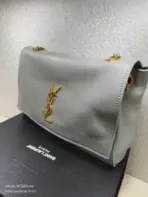YSL Kate Medium Chain Bag Sky Blue - Image 3