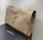 YSL Kate Medium Chain Bag Pale Grayish