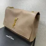 YSL Kate Medium Chain Bag Pale Grayish