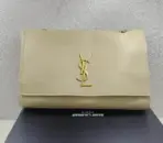 YSL Kate Medium Chain Bag Beige & Gold