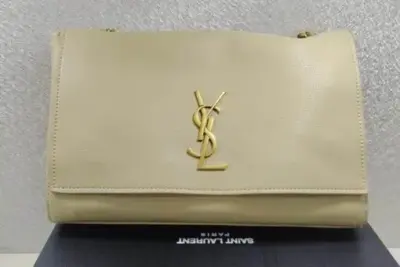 YSL Kate Medium Chain Bag Beige & Gold
