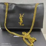 YSL Kate Medium Chain Bag Gold & Black