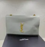 YSL Kate Medium Chain Bag Sky Blue