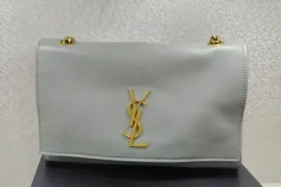 YSL Kate Medium Chain Bag Sky Blue
