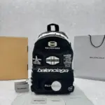 Balenciaga Explorer Patched Backpack Black