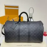 LV Keepall 55 Travel Duffle Bag Monogram Black
