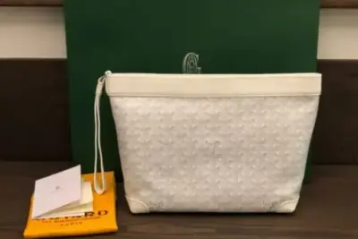 Goyard Conti Pouch White