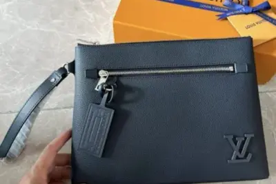 LV Takeoff Pouch Navy Blue