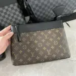 LV Pochette Voyage Souple Monogram Eclipse Brown