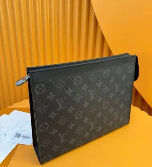 LV Pochette Voyage Monogram Eclipse Black