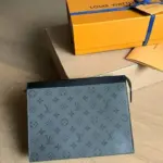 LV Pochette Voyage Monogram Eclipse Green