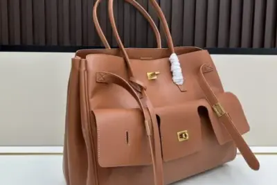 Balenciaga Belair Carry Brown