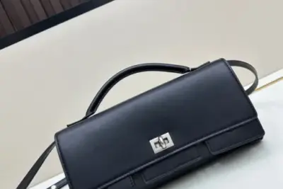 Balenciaga Bel Air Clutch Bag Black