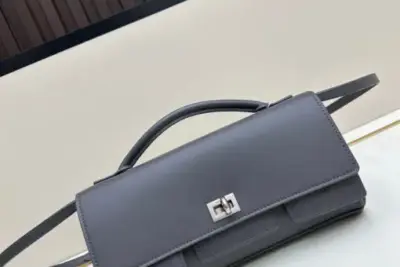 Balenciaga Bel Air Clutch Bag Grey