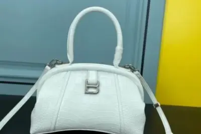 Balenciaga Frame Bag White Crocodile