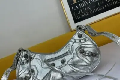 Balenciaga Cagole Bag Silver