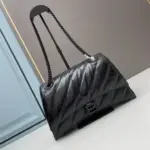 Balenciaga Crush Bag Leather Black