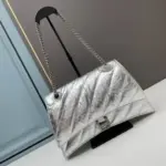 Balenciaga Crush Small Chain Bag Silver