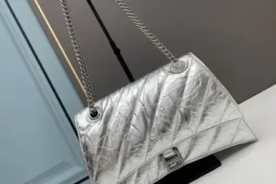 Balenciaga Crush Small Chain Bag Silver