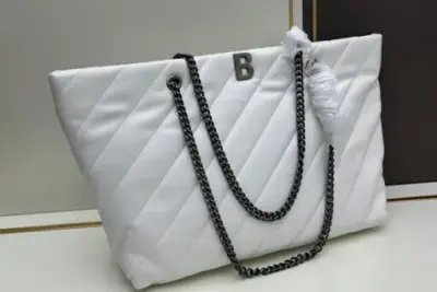 Balenciaga Crush Bag White
