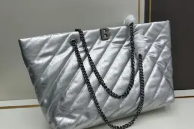 Balenciaga Crush Bag Silver