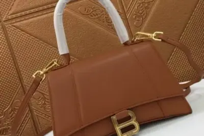 Balenciaga Hourglass Bag Brown