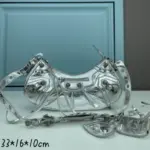 Balenciaga Cagole Silver Bag