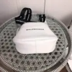 Balenciaga Calfskin Everyday Strap Crossbody Bag White - Image 2