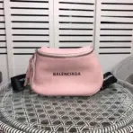 Balenciaga Calfskin Everyday Strap Crossbody Bag Pink