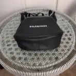 Balenciaga Calfskin Everyday Strap Crossbody Bag Black - Image 3