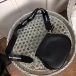 Balenciaga Calfskin Everyday Strap Crossbody Bag Black - Image 2