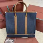 Loro Piana Beam Tote Bag Blue