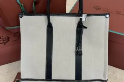 Loro Piana Beam Tote Bag White