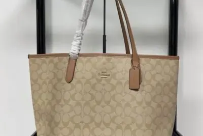 Coach City Tote In Signature Canvas Bag