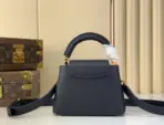 LV BB Black Taurillon Leather Mini Handbag With Accented Jewel - Image 2