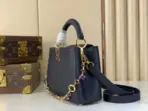 LV BB Black Taurillon Leather Handbag With Accented Jewel - Image 3