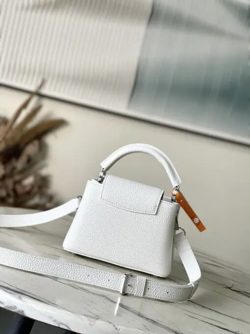 LV BB Mini Handbag Crafted Premium Taurillon Leather White - Image 2